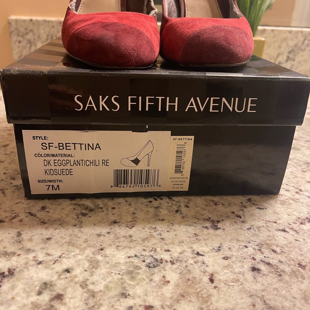 FREE! Saks Fifth Avenue Red Heels - FREE With any purchase! - Picture 5 of 10